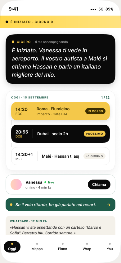 Partenza — la palma vi accoglie